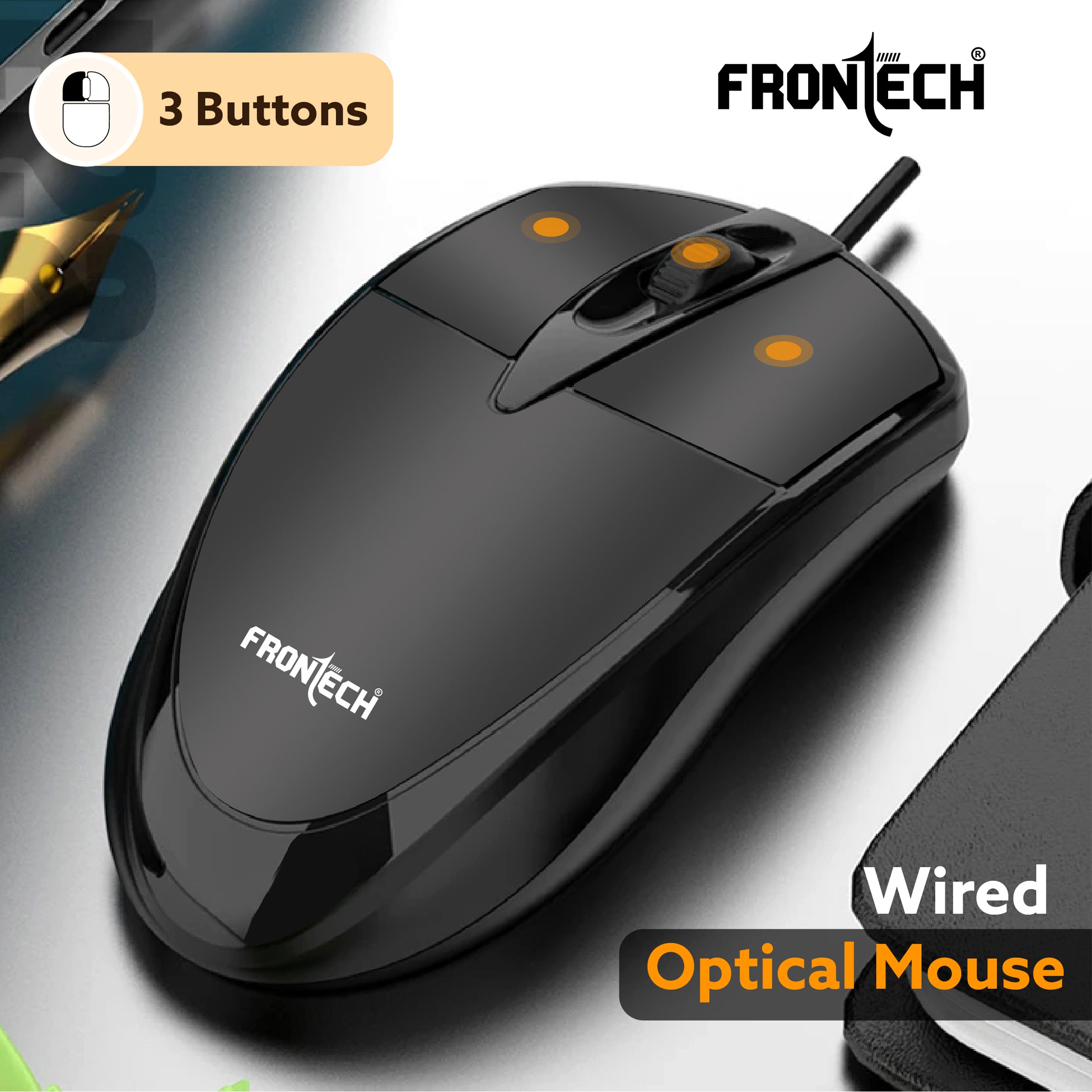 Frontech Premium Wired Optical Mouse 1000 DPI (MS-0047) Frontech Premium Wired Optical Mouse 1000 DPI (MS-0047)